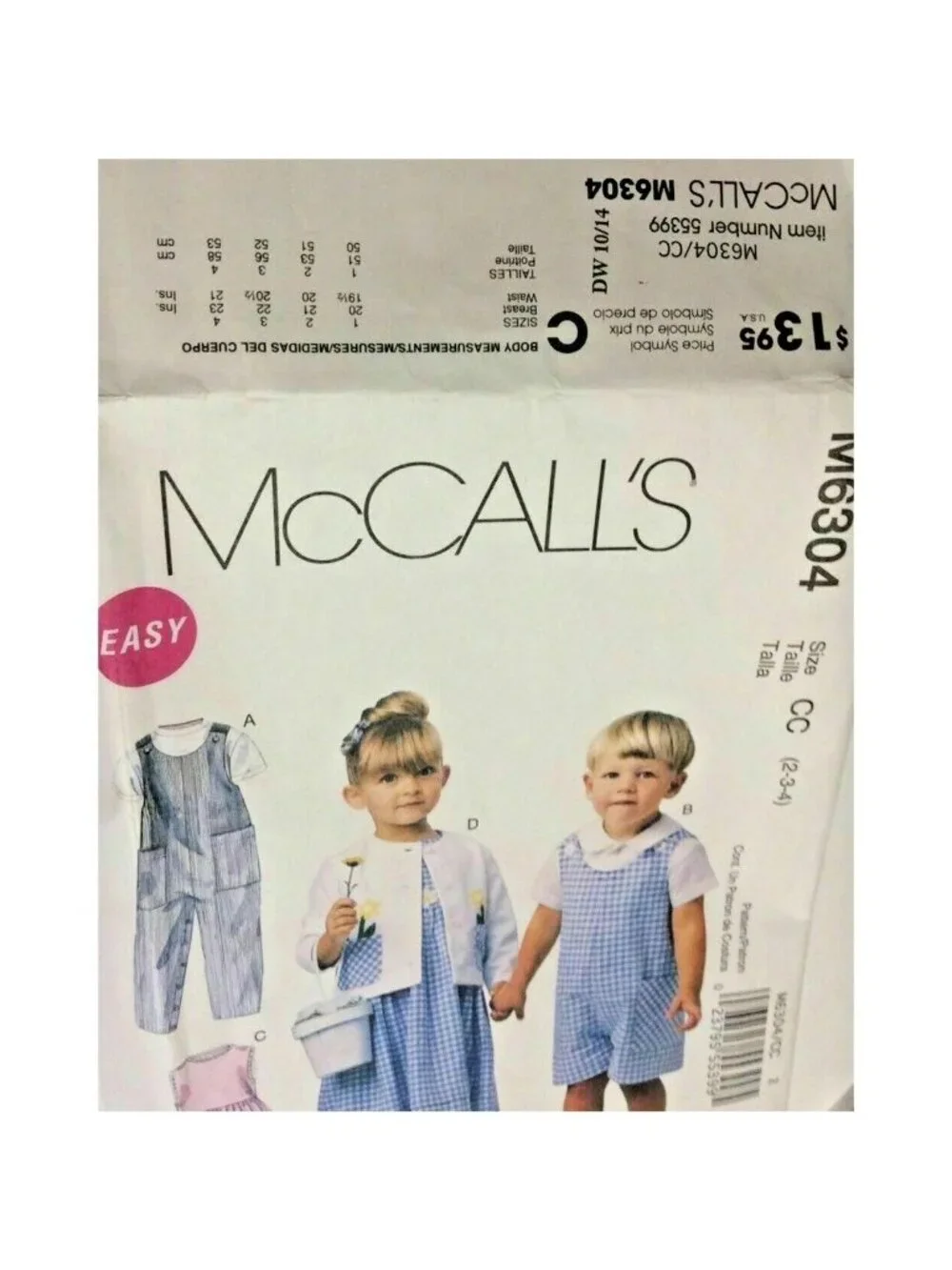 McCalls mccall’s m6304